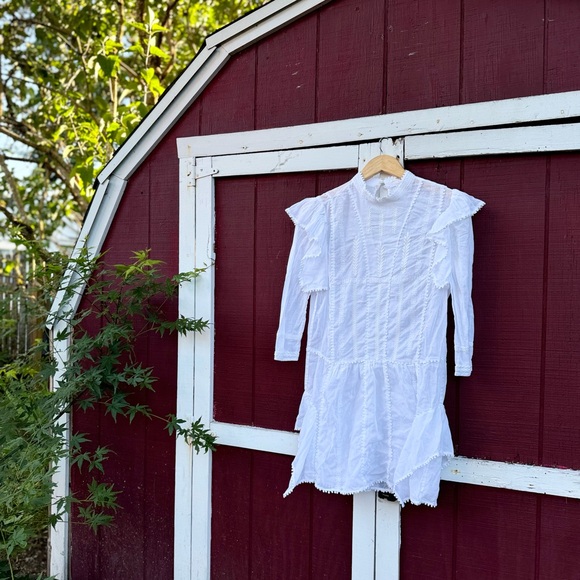 Isabel Marant Étoile Alba Ruffle-Trimmed Embroidered Dress - Picture 8 of 16